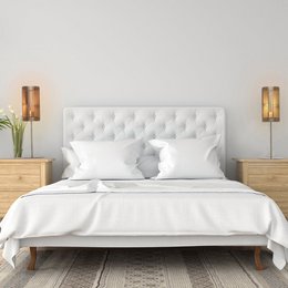 Tubo Bedside lamp - Natural wood