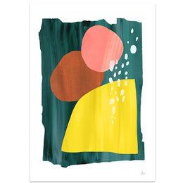 Abstract Circle Verticem Collis Art Print