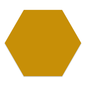 Muurhexagon kids okergeel
