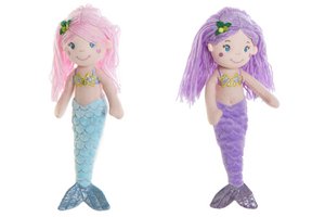 POLYESTERPUPPE 20X10X30 MEERJUNGFRAU 2 SORTIMENT MN192322