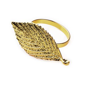 ADRIANNE Serviettenhalter aus Blattgold, 4,5 x 7 x 4 cm