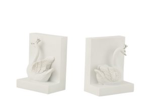 J -Line Book Suppin Zwaan - Plastic - White - 2 pieces