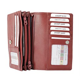 Cartera Mujer Piel Vaqueta - RFID Antideslizante - Cartera Mujer Ideal