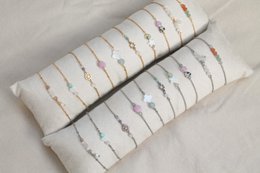 Armbånd Sunstone, Jade & Shell - Guld