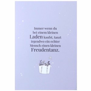 Karte - Ein Freudentanz für meinen Lieblingsladen