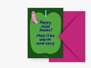 Postkarte / Worm And Cosy