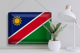 Tin Sign Flag Namibia 40x30cm Flag of Namibia Vintage