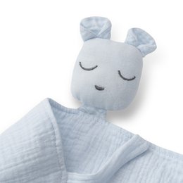 SET DOUDOU + BANDANA + Bijtring - MOD. OSO - BLAUW/GRIJS