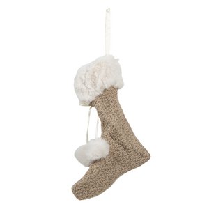 Decoration Christmas stocking 15x2x20 cm