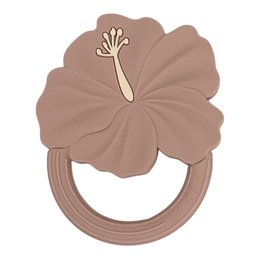 Hibiscus Teether, leo and lea, Teething Rattle, 4 different colors
