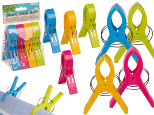 Grote strandlakenclips, kleurrijk,