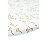 Spannbettlaken aus Jersey mit Aufdruck Branches Sand