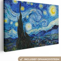 Canvas schilderij  - Wanddecoratie - De sterrennacht - Vincent van Gogh