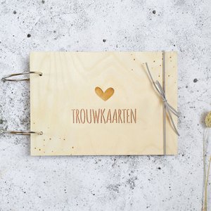 Houten bewaarbundel | Trouwkaarten | A5
