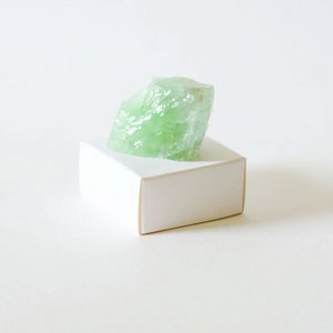 Raw gemstone Calcite Green