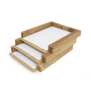 Papier-Organizer-Fach, 3 Fächer Papier-Schreibtisch-Organizer