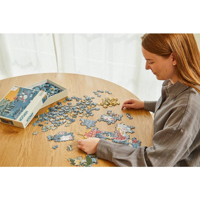 154A△ The Blue Mansion 108P Puzzle artystyczne Muminki - Niebieskie - 1000 szt Sprzedaż