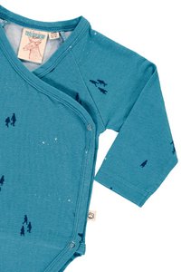 Baby Body Kimono in opalblauer Farbe