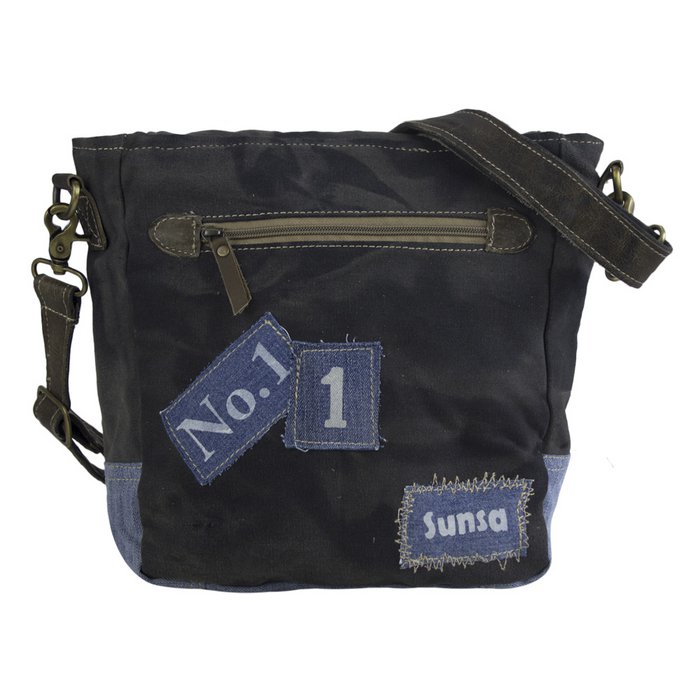 Jean Canvas Shoulder Bag, Denim Messenger Bag