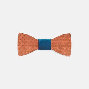 Polka dot bow tie wood