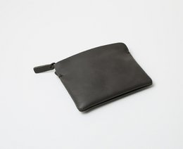 Leather "Zipper S" purse