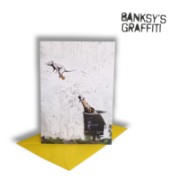 Banksy Greeting Card - Champagne Rat