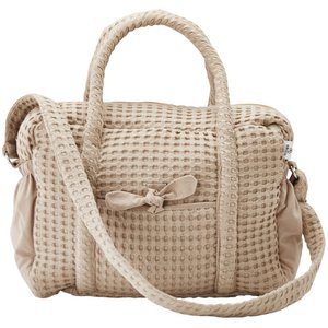 Wickeltasche aus Baumwolle mit Latte-Prägung