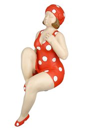 Polyfigur "Becky" rød/hvid VE 2 so
