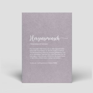 Valentine's Day card - fair, ecological and sustainable