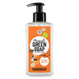 Orange and jasmine scented hand soap in a 250ml bottle. Made with natural ingredients.