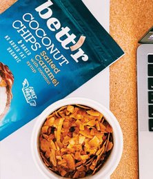 Coconut Chips Salted Caramel, organic, Bett'r, 70g
