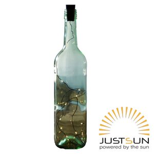 FLESSENDOP ZWART 10LED SOLAR 1MTR ZWART DRAAD WW | JustSun by ImhofStevens.nl