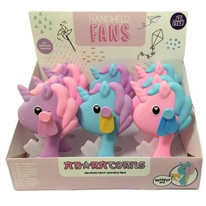 Adoracorns Handheld Hand-Operated Unicorn Fan