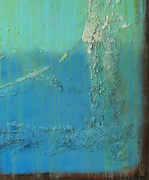 Schilderij - Oceanic Sea Blue