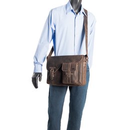 Umhängetasche Damen - Umhängetasche Herren - Umhängetasche Leder - Briefträgertasche Leder - 3 verschiedene Lederfarben