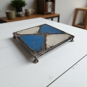 Feater "mosaïque" door Petit Pascal | Upcycling van oude olievaten