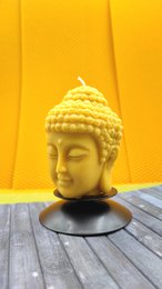 Beeswax and Soy Buddha Shaped Candle
