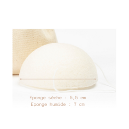Konjac svamp i en GOTS bomuldspose