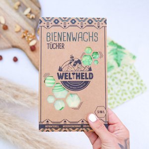 3er Set Bienenwachstücher Blätter