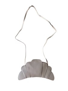 Croissant-Umhängetasche – Beige