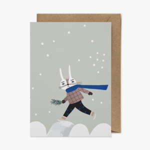 Wintergeist-Karte, umweltbewusste Grußkarte