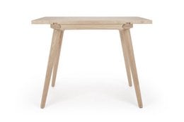 Exclusive oak wood secretary desk with natural look, suitable for desktop organization.