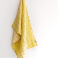 Cotton & Linen Tea Towel Serra Yellow