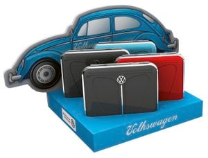 Volkswagen VW Kever Sigarettenkoker, Set van 8 met diverse kleuren in Display