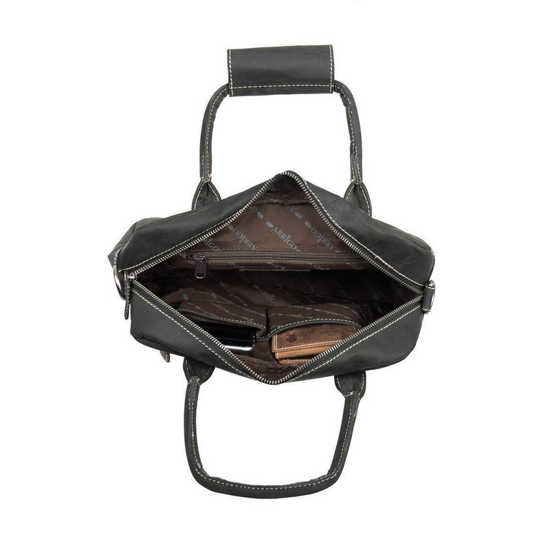 Ladies Bag Buffalo Leather In 3 Colors With A Shoulder Strap And Handles – Medium Size
