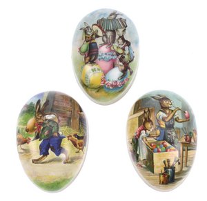 Ei karton Holiday, 3 ass. 12cm