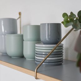 Hollyhock mug - fjord blue - 200 ml