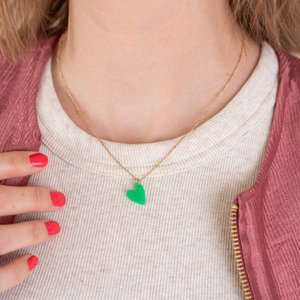 Ketting Lume Charms | Heart Green
