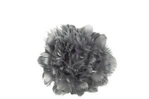 J-Line decoration ball - feathers - silver