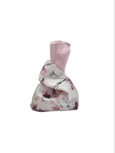 Peony dove Japanese knot bag Small
